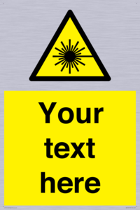 Custom Laser Hazard Sign